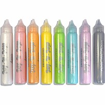 Dot-a-Lot 3D Dimensional Craft Paint - Pearlescent - Set of 8