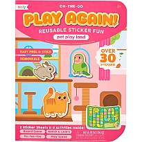 Play Again Reusable Stickers Pet Play Land