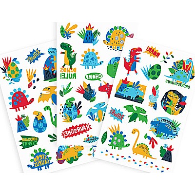 Tattoo-palooza Temporary Tattoos  Dino Days  3 Sheets