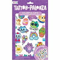 Tattoo-Palooza Temporary Tattoos - Colorful Cats