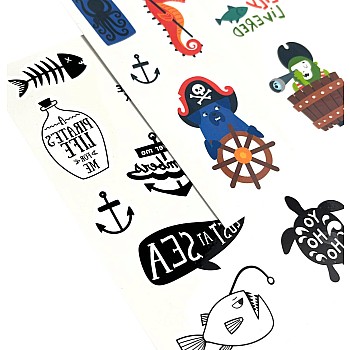 Tattoo-Palooza Mini Temporary Tattoos, Pirate's Life