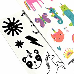 Tattoo-Palooza Mini Temporary Tattoos, Unicorn Party