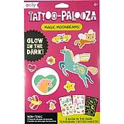Tattoo-Palooza Glow in the Dark Temporary Tattoos - Magic Moonbeams - 3 Sheets