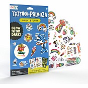 Tattoo-Palooza Glow in the Dark Temporary Tattoos - Bright & Funny - 3 Sheets