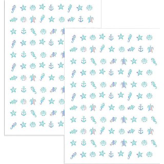Shelley Nail Sticker - 2 sheets