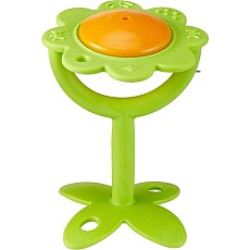 EZ Grip Flower Rattle Teether (Green)