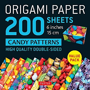 Origami Paper 200 sheets Candy Patterns 6" (15 cm)