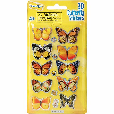 3D Butterfly Stickers (assorted)