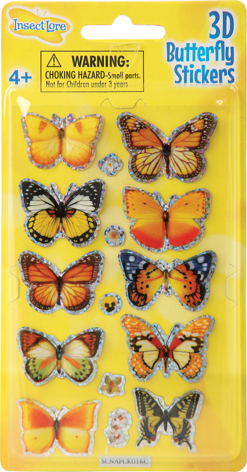 3D Butterfly Stickers (assorted)