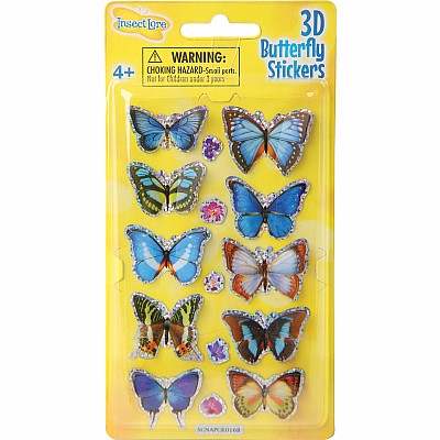 3D Butterfly Stickers (assorted)