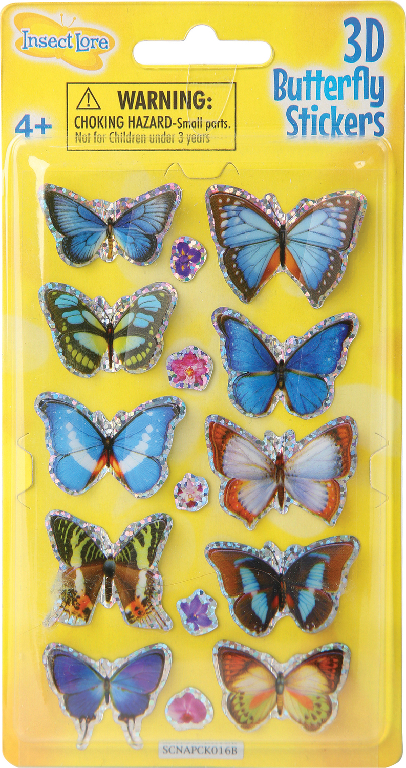 Insect Lore 3D Butterfly Stickers