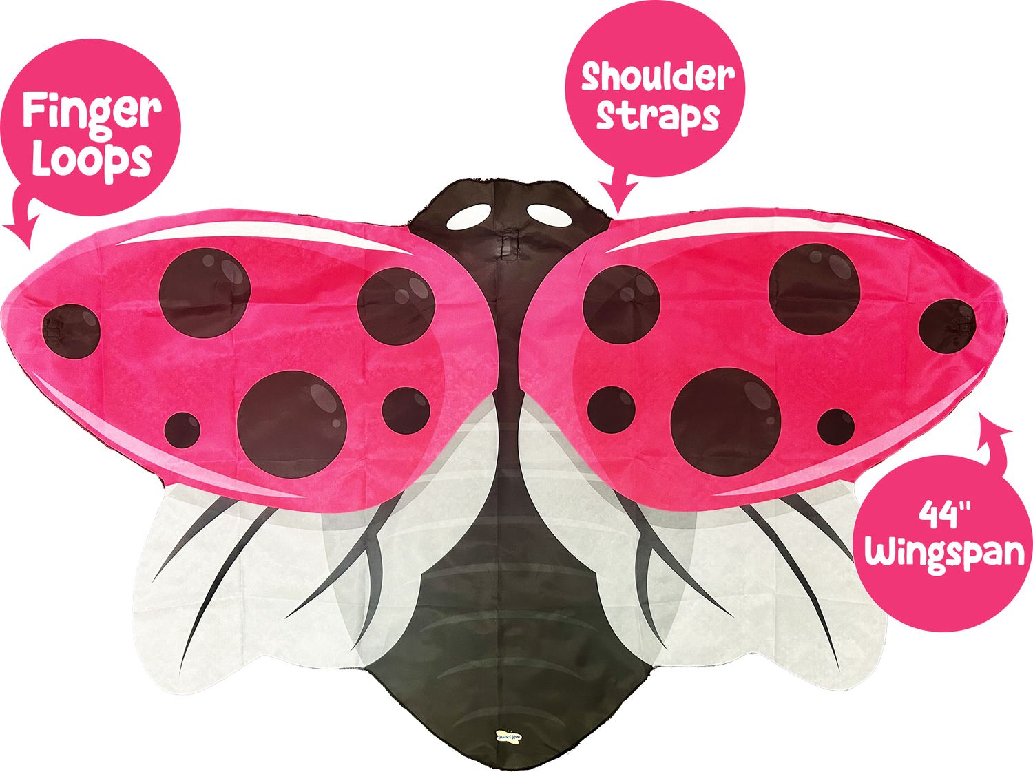 Pink Dress-up Ladybug Wings