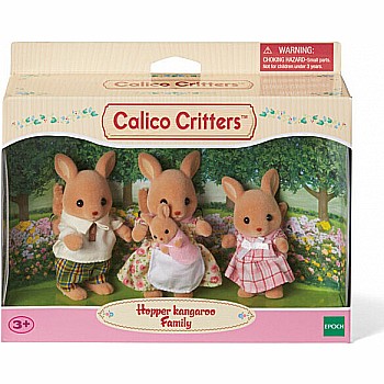 Calico Critter Hopper Kangaroo Family