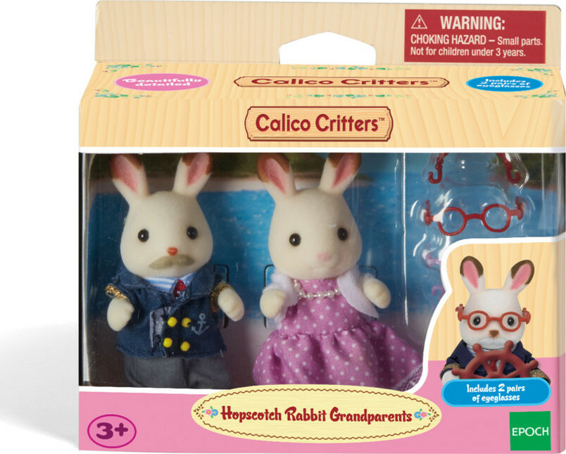 Sylvanian Families Calico Critters Hopscotch Rabbit Grandparents 