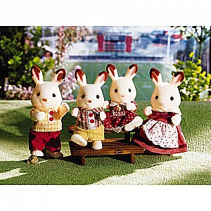 Calico Hopscotch Rabbit Family