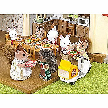 Calico Critters Girls Pizza Delivery Playset, Multicolor, One Size