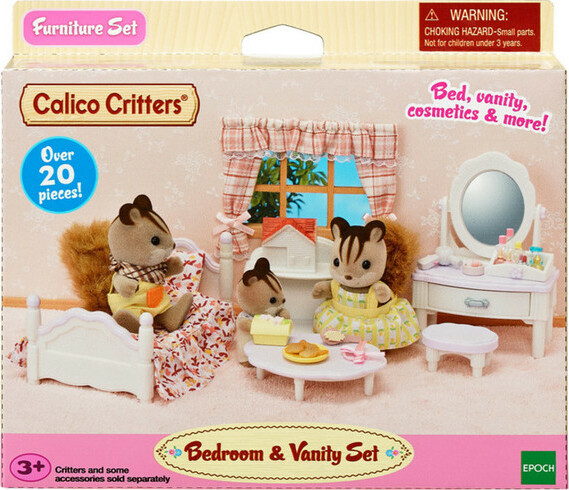 Sylvanian Families Calico Critters Vanity Dresser & Accessories 