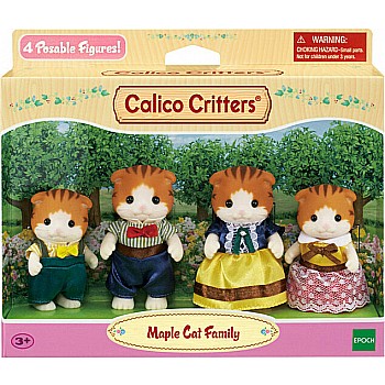 Calico Critter Maple Cat Family