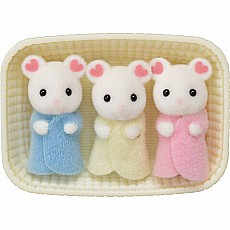 Marshmallow Mouse Triplets Calico Critters