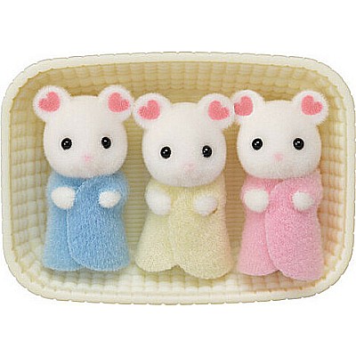 Marshmallow Mouse Triplets