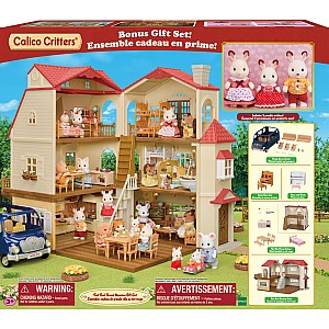 Calico Critters Red Roof Grand Mansion Gift Set