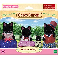 Calico Midnight Cat Family (4 Member)