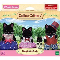 Calico Midnight Cat Family (4 Member)