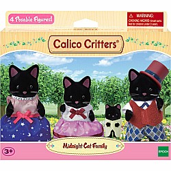 Calico Critter Midnight Cat Family
