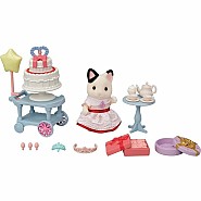 Calico Critters Party Time Playset -Tuxedo Cat Girl