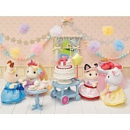 Calico Critters Party Time Playset -Tuxedo Cat Girl