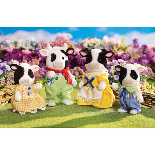 calico critters friesian cow family