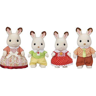 Calico Critters - Chocolate Rabbit Family