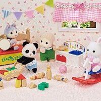 Calico Critters Baby's Toy Box - Snow Rabbit & Panda Babies