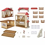 Calico Critters Red Roof Country Home -Secret Attic Playroom