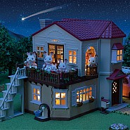 Calico Critters Red Roof Country Home -Secret Attic Playroom