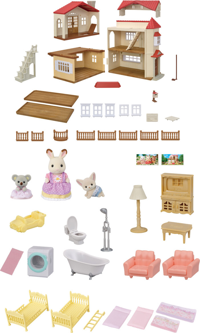 Calico Critters Red Roof Country Home Gift Set