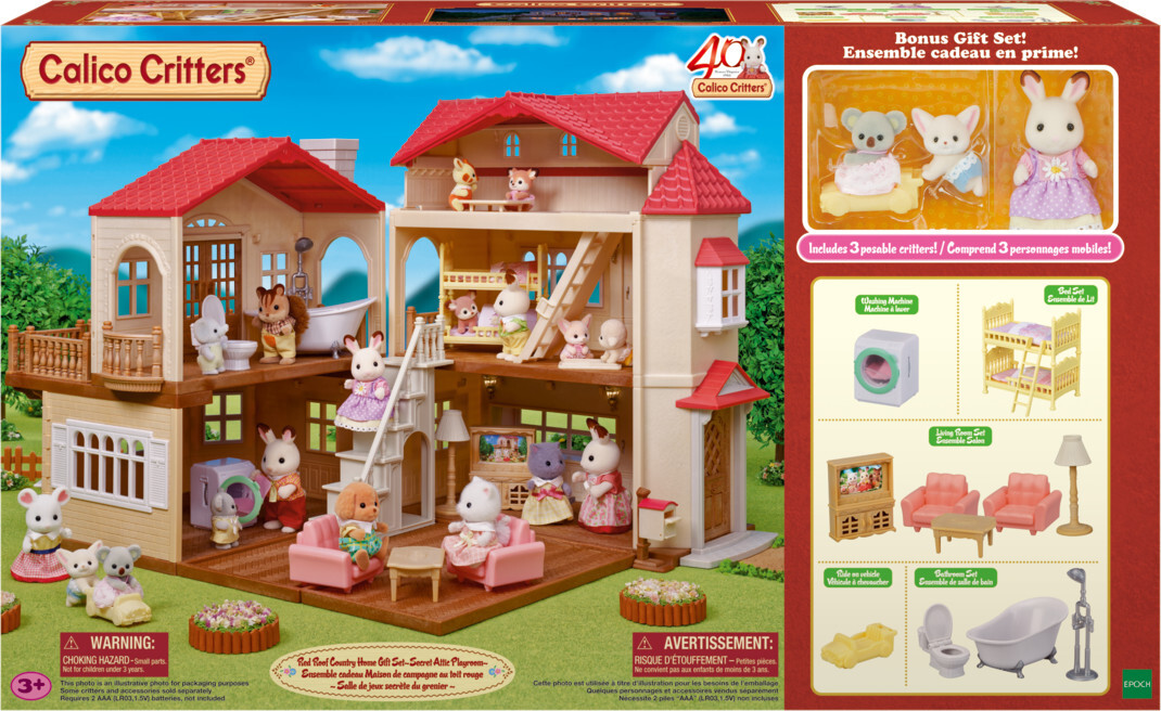 Calico Critters Red Roof Country Home Gift Set