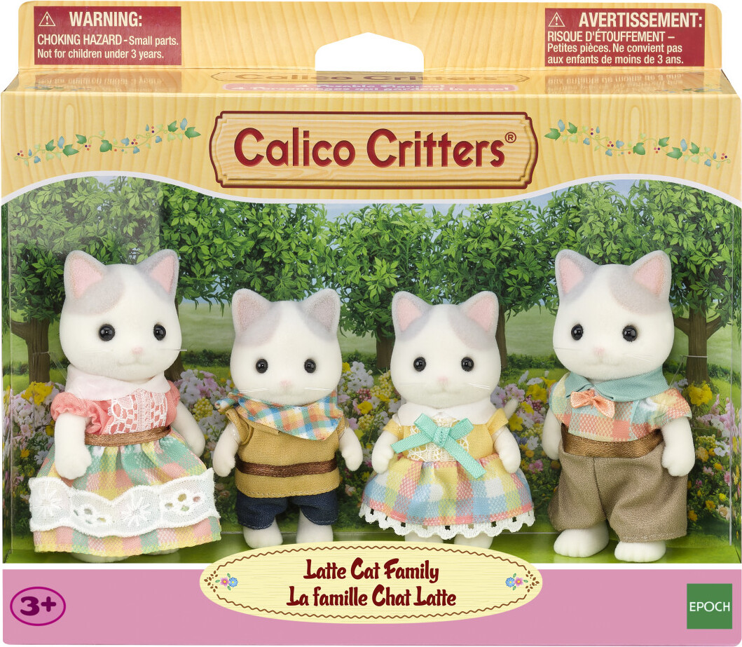 Calico Critters Latte Cat Family