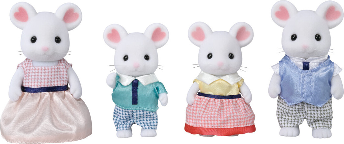 Calico Critters Marshmallow Mouse Family