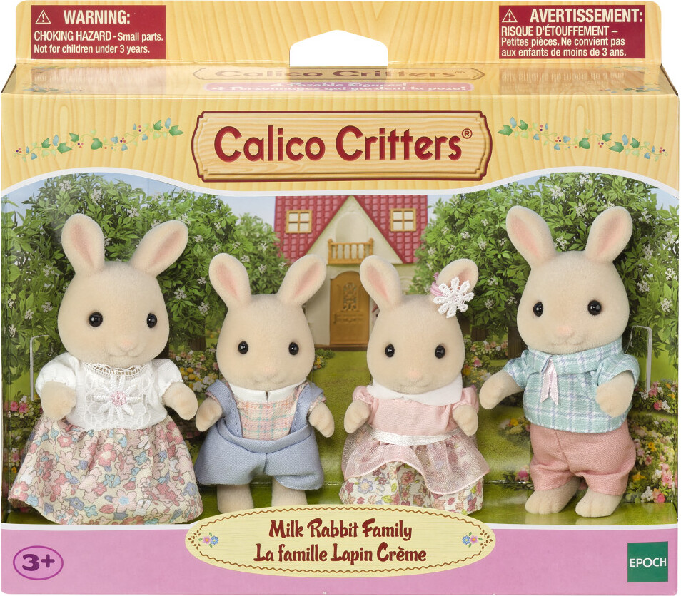 Calico Critters Milk Rabbit Family