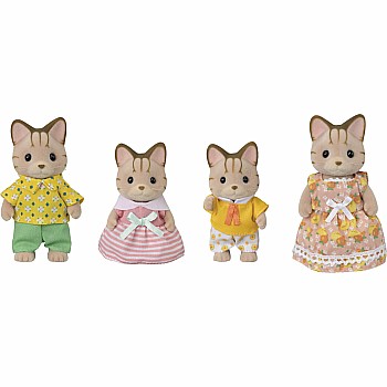 Calico Critters Striped Cat Family