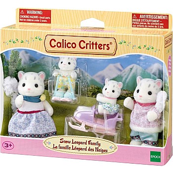 Calico Critters Snow Leopard Family
