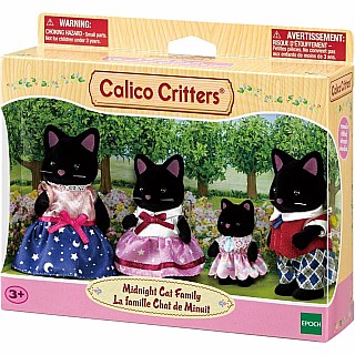Calico Critters Midnight Cat Family