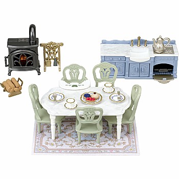 Calico Critters Elegant Dining Room