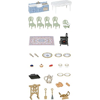 Calico Critters Elegant Dining Room