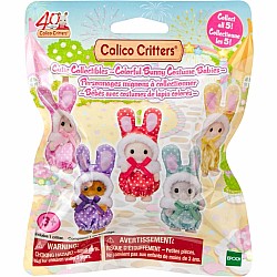 Calico Critters Cutie Collectibles - Colorful Bunny Costume Babies (assorted)