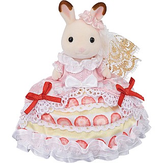Calico Critters Happy Birthday Freya - Strawberry Cake Dress