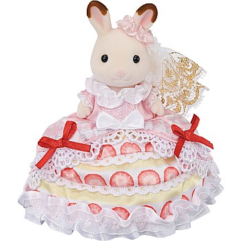 Calico Critters Happy Birthday Freya, Strawberry Cake Dress