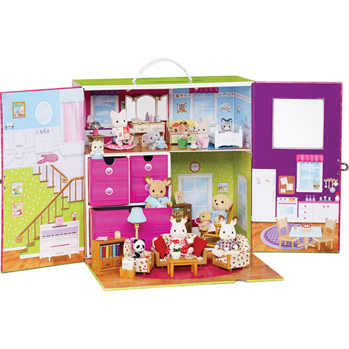 calico critters carry and play case set