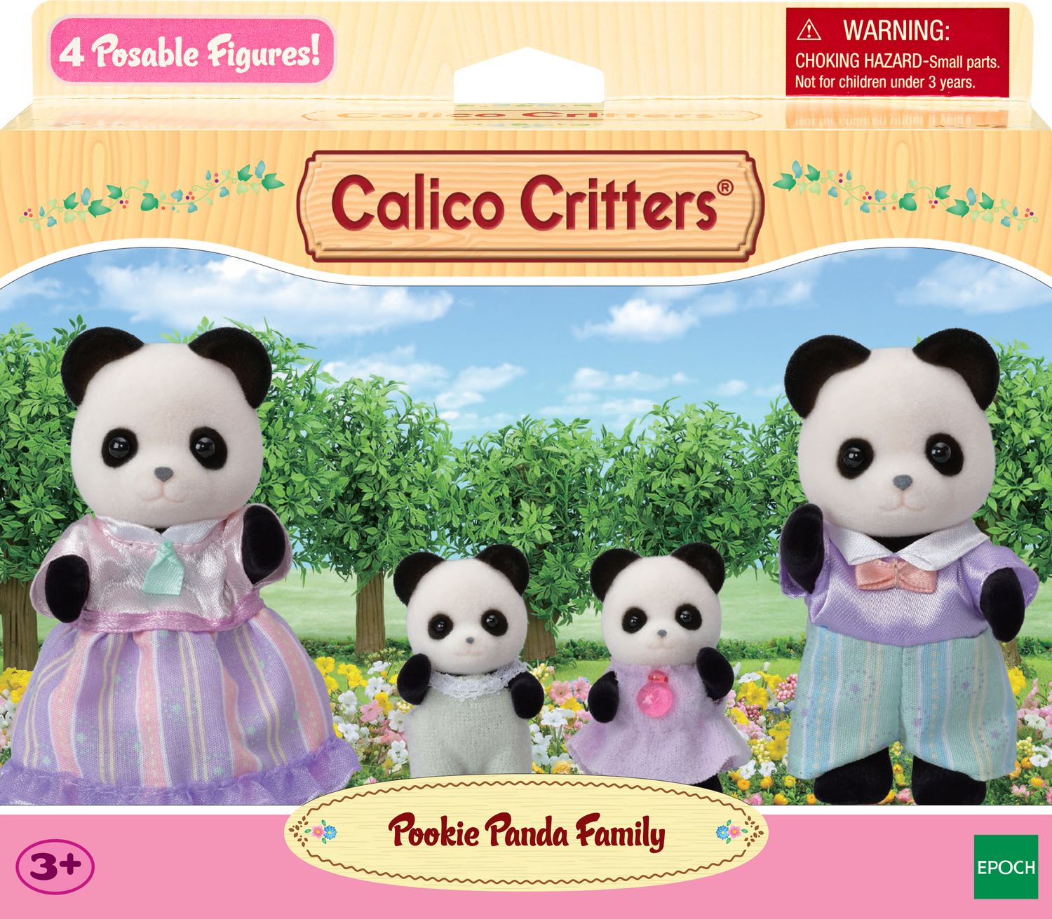 Calico Critters - Pookie Panda Family - Kite and Kaboodle